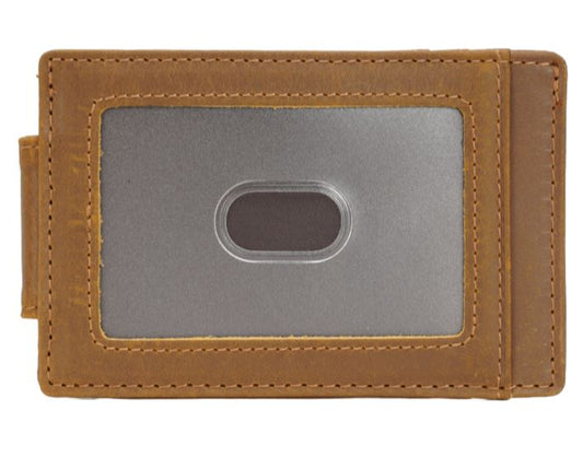 The Outdoor Institute Leather RFID Money Clip - Navajo Brown