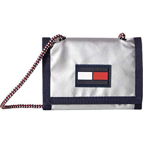 Cartera triple para mujer Tommy Hilfiger - Plateada