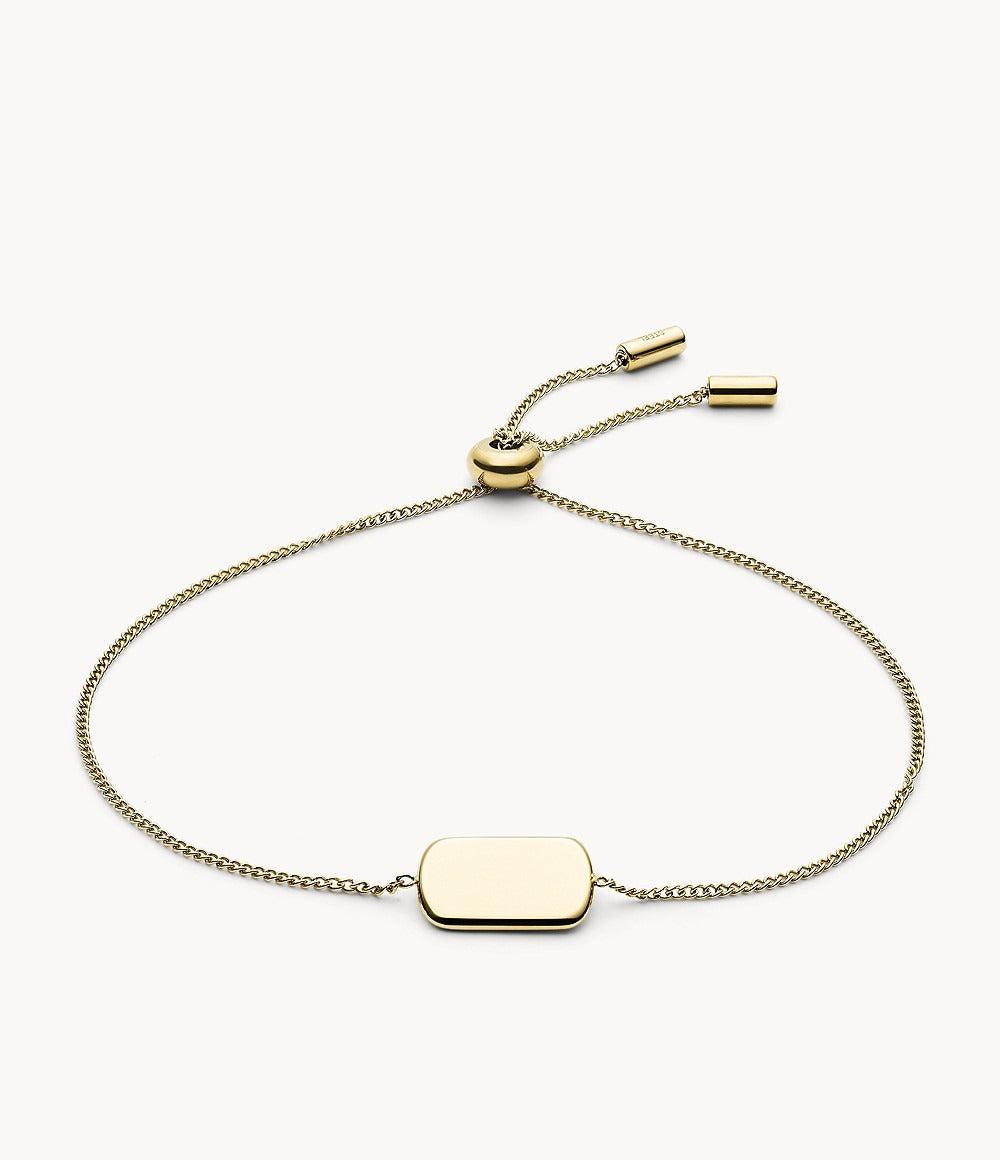 Fossil Women's Stainless Steel Chain Bracelet in Gold Tone - Curacao