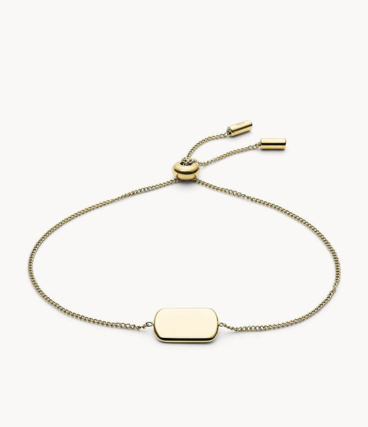 Fossil Women's Stainless Steel Chain Bracelet in Gold Tone - Curacao