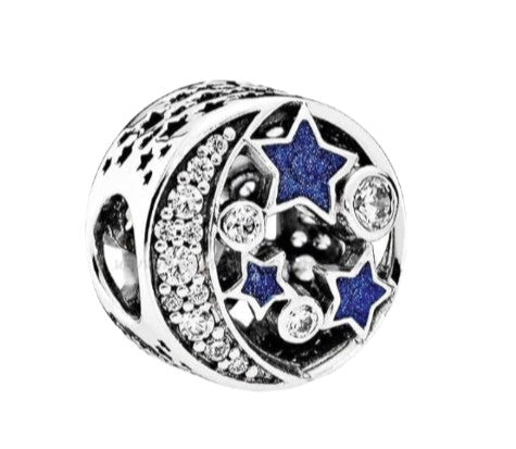 Ragazza Studio Sparkling Night Sky Charm in 925 Sterling Silver