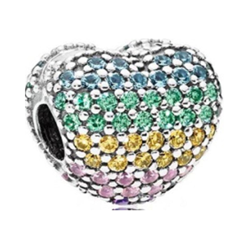 Ragazza Studio Women's Heart Clip in 925 Sterling Silver