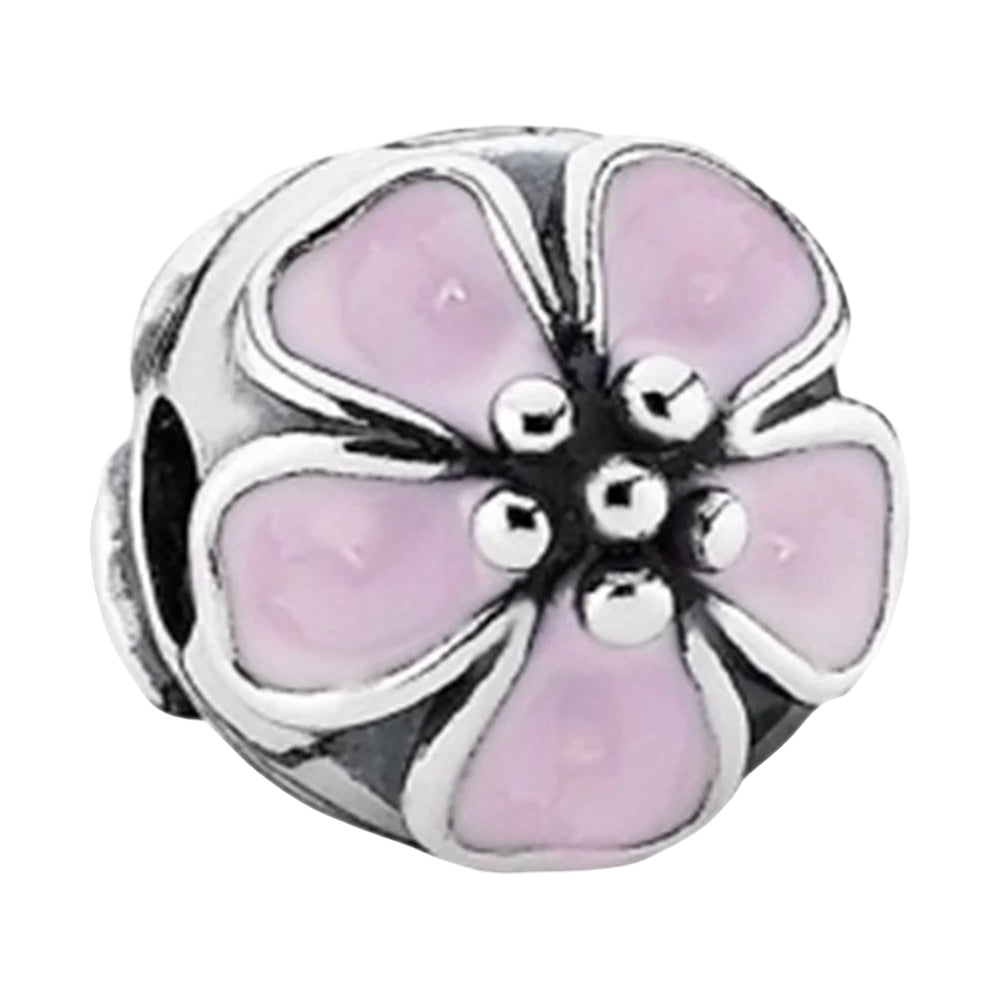 Ragazza Studio Women's Cherry Blossom Clip in 925 Sterling Silver - Pink