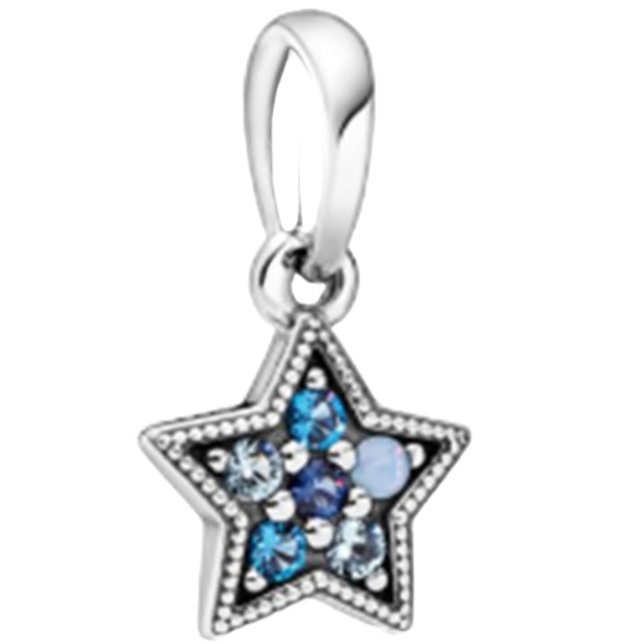 Charm de estrella Ragazza Studio en plata de ley 925 - Azul real