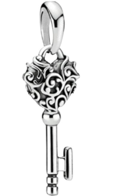 Ragazza Studio Regal Key Charm in 925 Sterling Silver