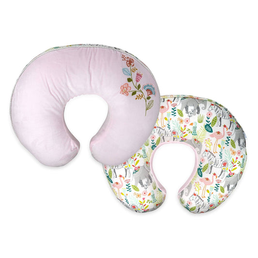 Boppy Luxe Feeding & Infant Support Pillow-Pink Safari