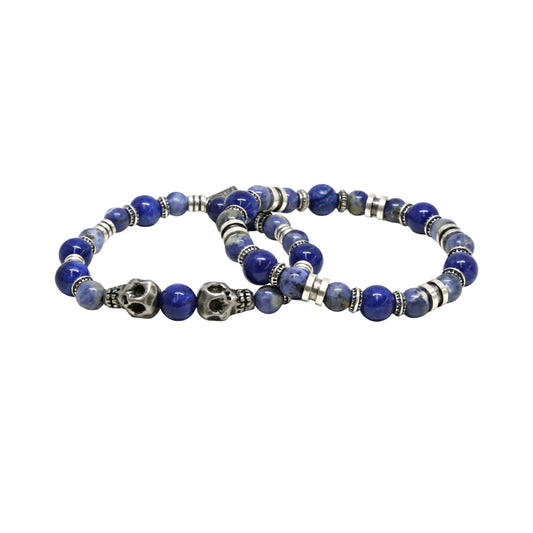 Mr. Ettika Sodalite Beaded Bracelet (Set of 2)