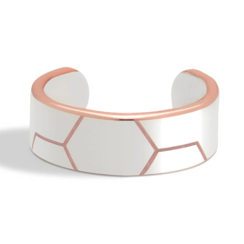 Metal Alchemist Honey Comb Bold Ring in 925 Sterling Silver