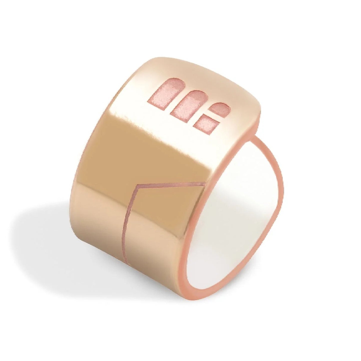 Metal Alchemist Trialchemy Bonded HoneyComb Bold Ring In 14K Gold Plated Over 925 Sterling Silver