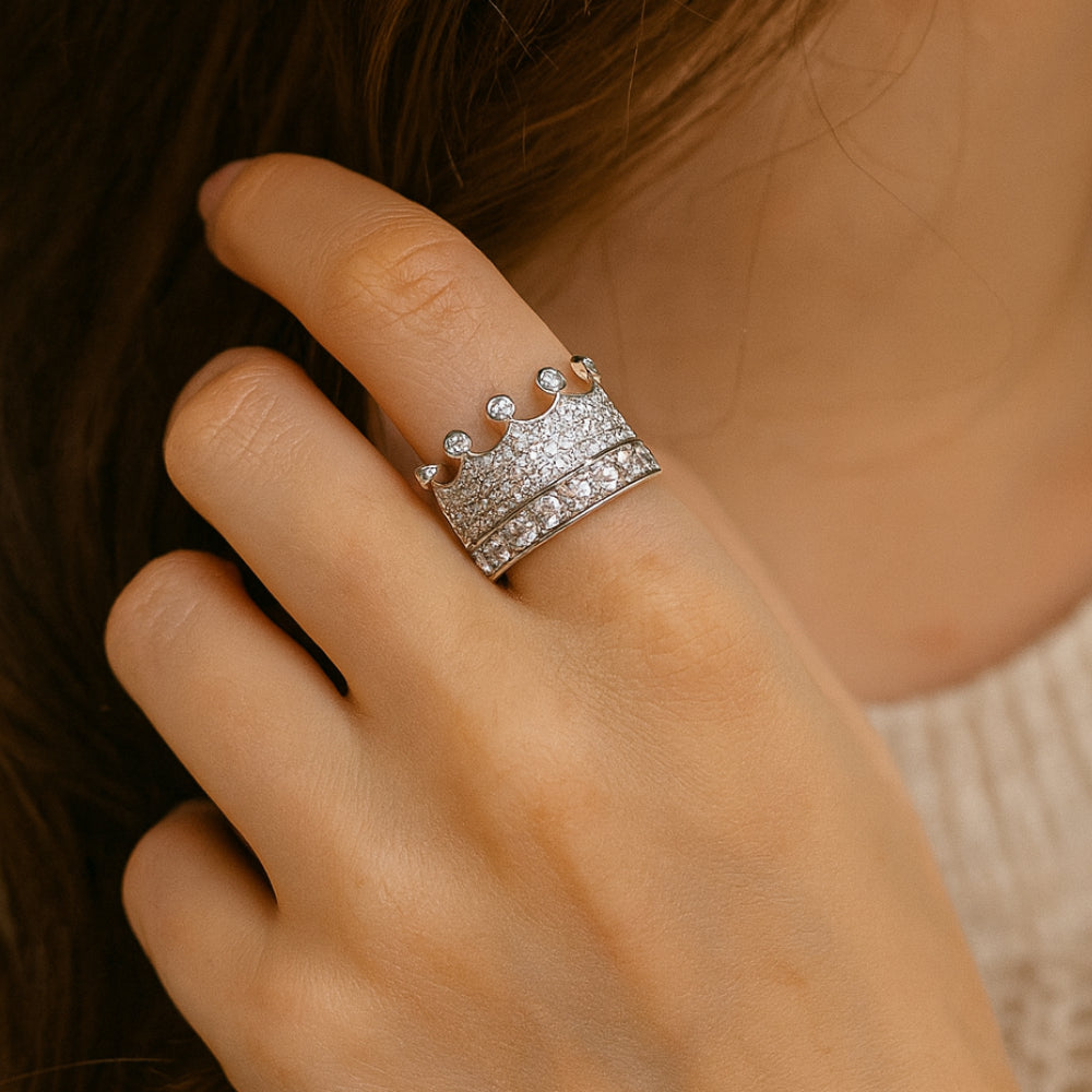 Metal Alchemist Broadus Ring with Prong Set Stones