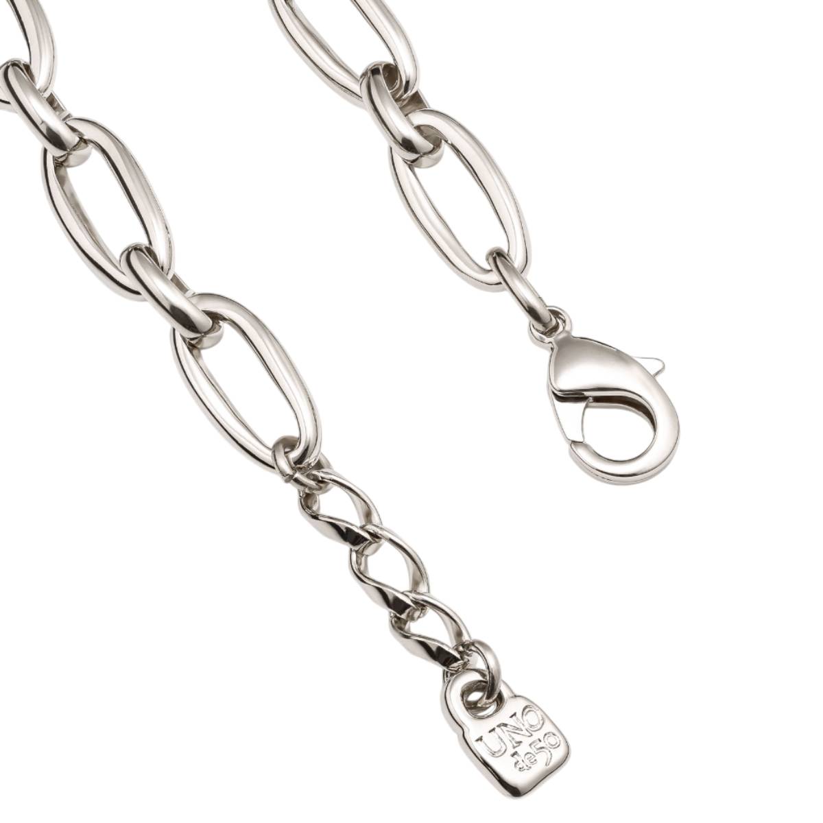 UNOde50 Alien Unisex Medium Oval Link Chain Bracelet in Metal