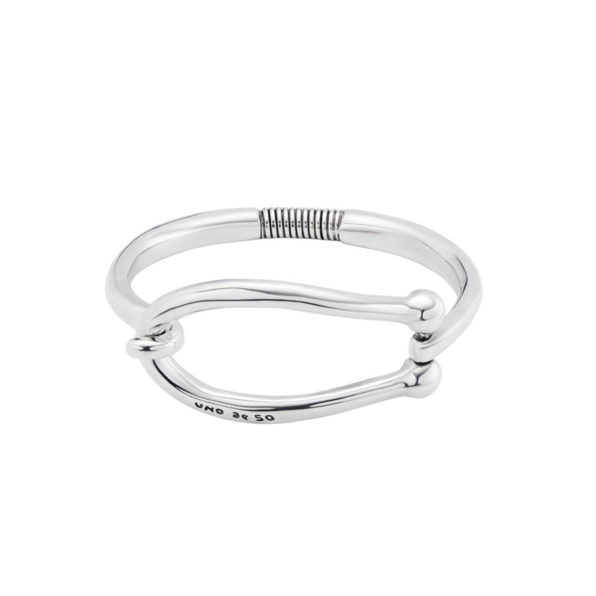 UNOde50 Youthful Unisex Medium Bangle Bracelet in Metal