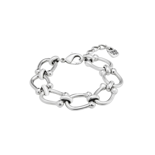 UNOde50 Youthful Unisex Medium Link Chain Bracelet in Metal