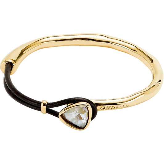 UNOde50 Ser Camaleonica Women's Crystal Bangle Bracelet in 18K Gold-Plating over Metal