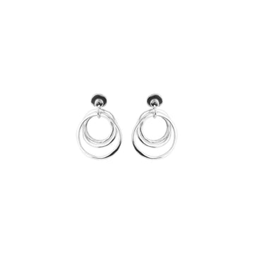 UNOde50 Women's Irregular Hipster Earrings in Sterling Silver-Plating over Metal