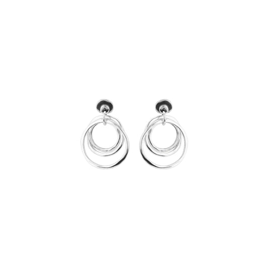 UNOde50 Women's Irregular Hipster Earrings in Sterling Silver-Plating over Metal