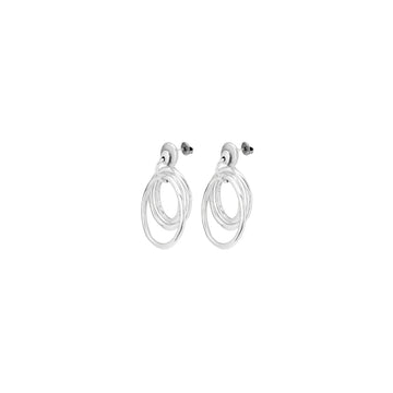 UNOde50 Women's Irregular Hipster Earrings in Sterling Silver-Plating over Metal