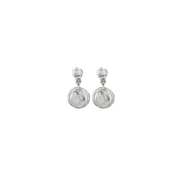 UNOde50 Women's Flake Earrings in Sterling Silver-Plating over Metal