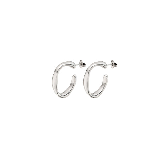 UNOde50 Women's Open Your Mind Hoop Earrings in Sterling Silver-Plating over Metal