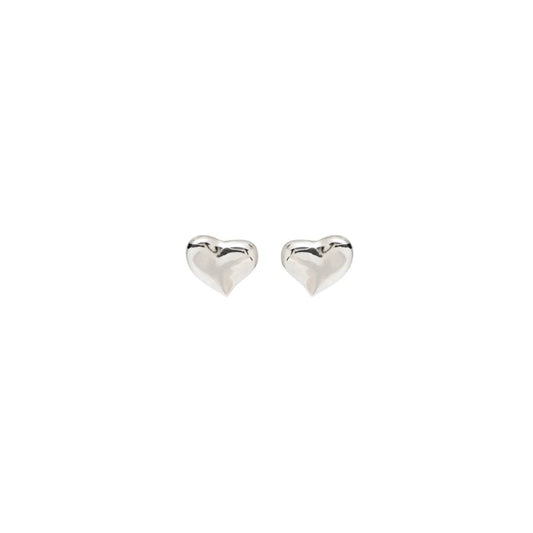 UNOde50 Women's Heart Shaped Stud Earrings in Metal