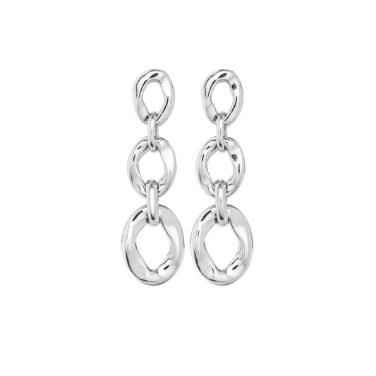 UNOde50 Joyful Women's Three Links Drop Earrings in Metal