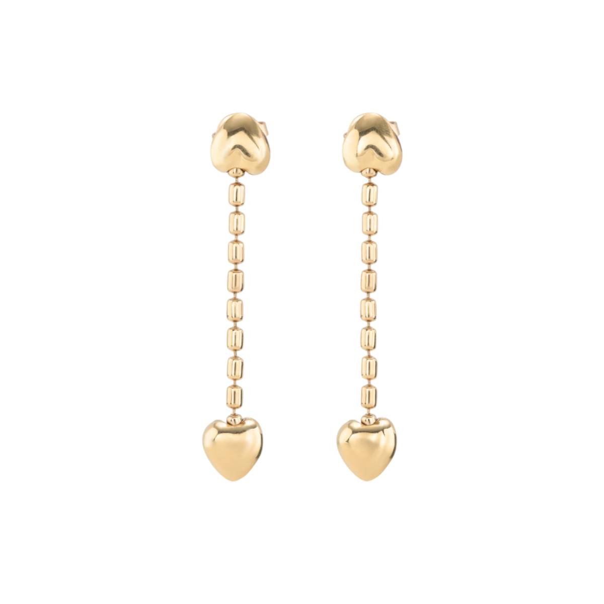 UNOde50 Beloved Women's Small Hearts Earrings in Metal