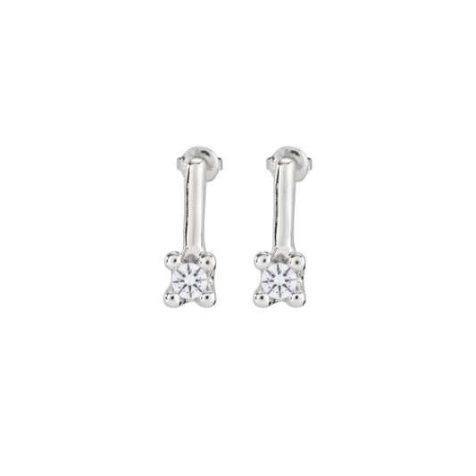 UNOde50 Spiritual Women's White Cubic Zirconia Drop Earrings in Metal Alloy