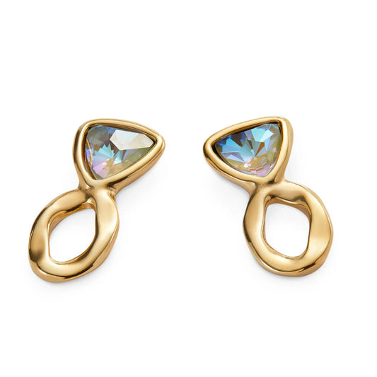 UNOde50 Ser Camaleonica Women's Multicolored Crystal Earrings in 18K Yellow Gold-Plating over Metal Alloy