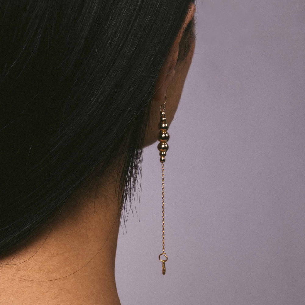 Metal Alchemist Alchemy Beaded Drops Earrings