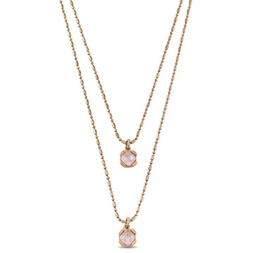 UNOde50 Charismatic Women's Blue Faceted Crystal Long Pendant Necklace