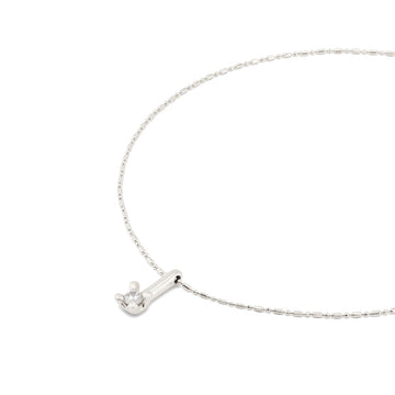 UNOde50 Spiritual Women's White Cubic Zirconia Short Necklace with Charm in Metal Alloy