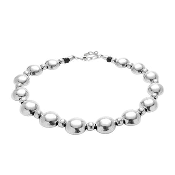 UNOde50 Ser Intrepida Unisex Beads Necklace in Sterling Silver-Plating over Metal Alloy