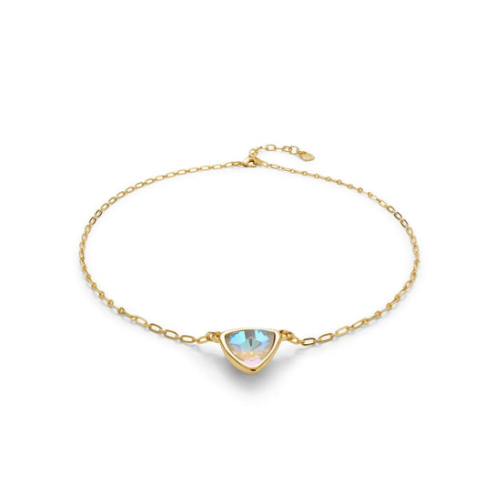 UNOde50 Ser Camaleonica Women's Crystal Necklace in 18K Gold-Plating over Metal Alloy