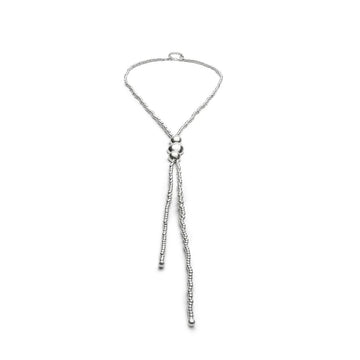 UNOde50 Women's 3 Beads Pendant Necklace in Sterling Silver-Plating over Metal Alloy
