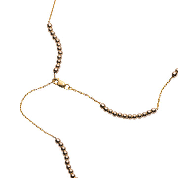 Metal Alchemist Dainty Round Alchemy Beaded Lasso Necklace