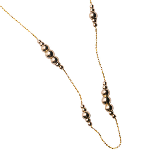 Metal Alchemist Round Alchemy Beaded Lasso Necklace