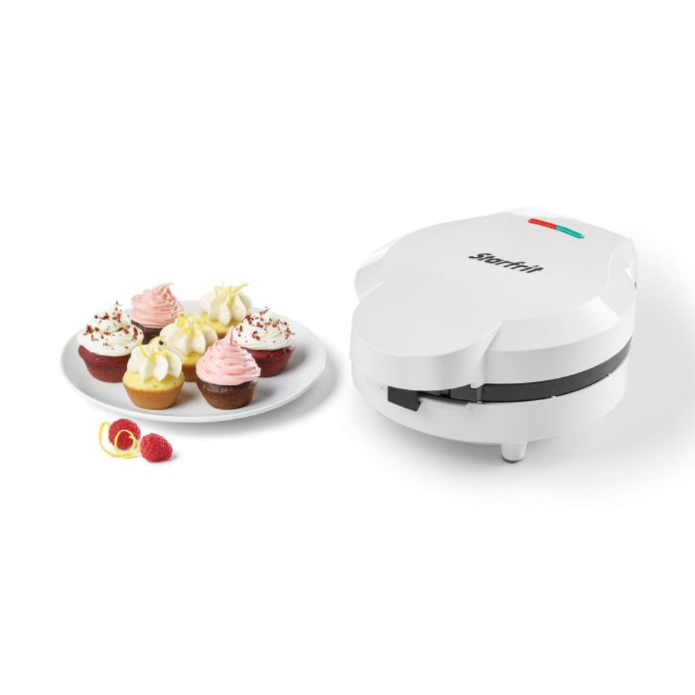 Máquina para hacer mini cupcakes Starfrit de 20" eléctrica, color blanco
