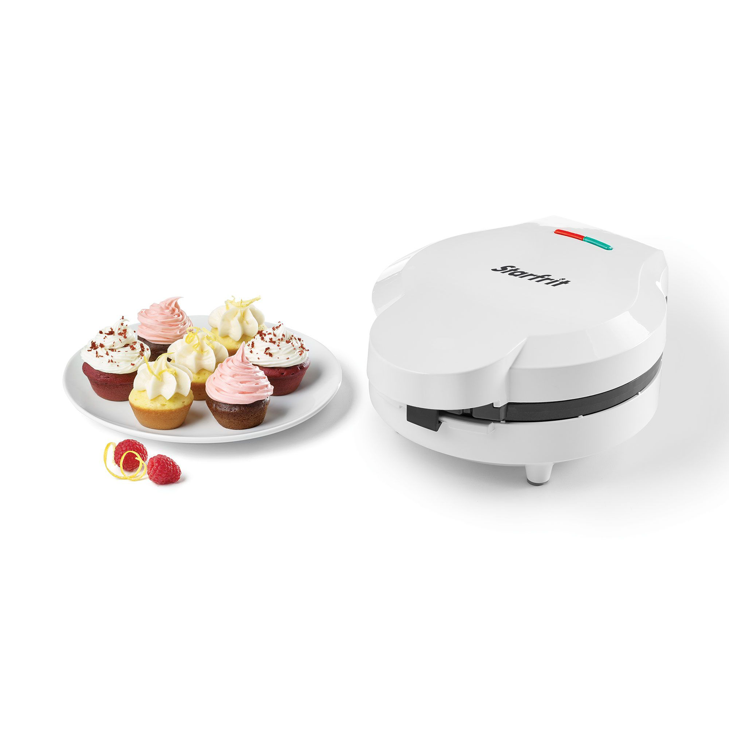 Starfrit 247220020000 Electric Cupcake Maker with Cool Touch Handle - White