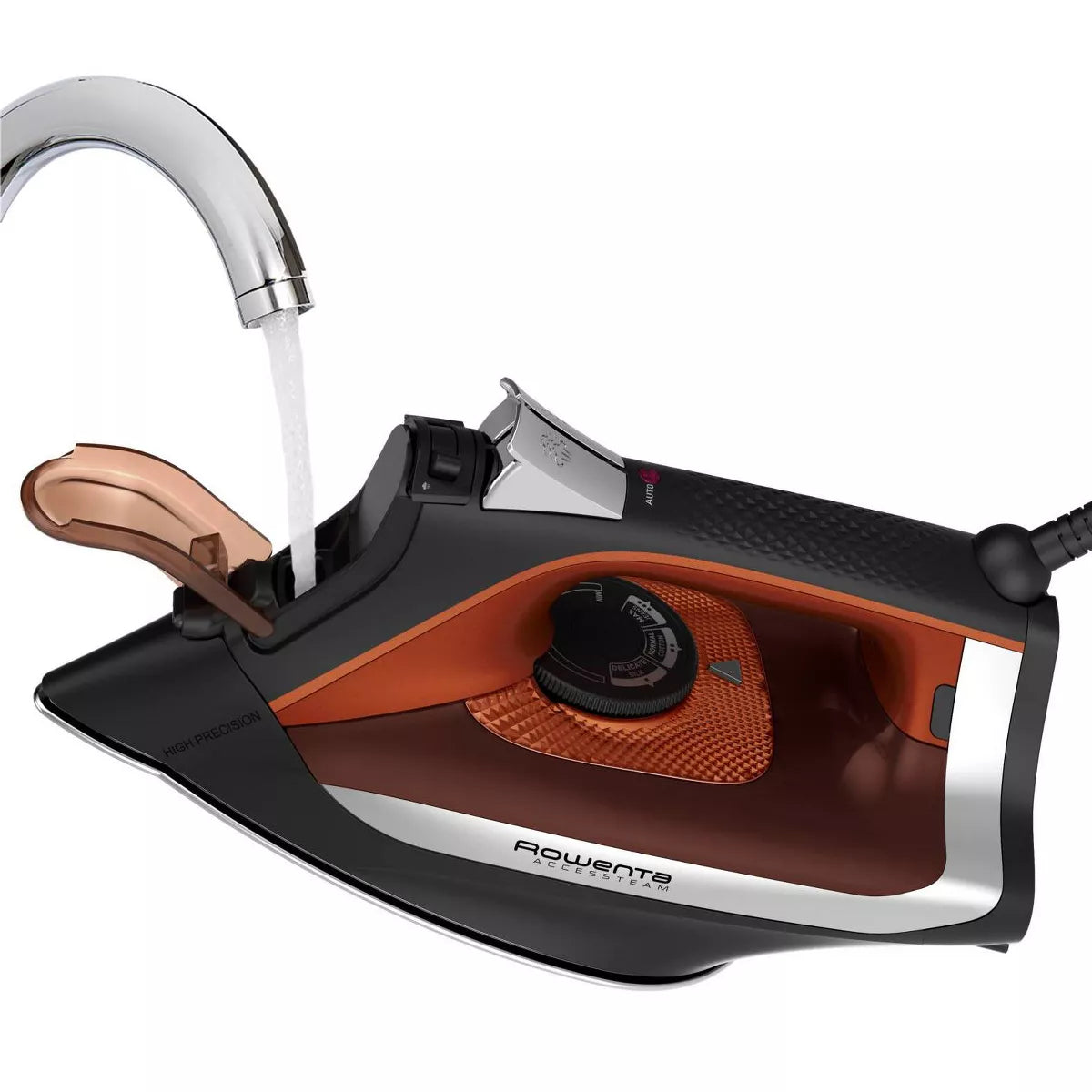 Rowenta Accessteam 1700 Watt Soleplate Steam Iron - Black