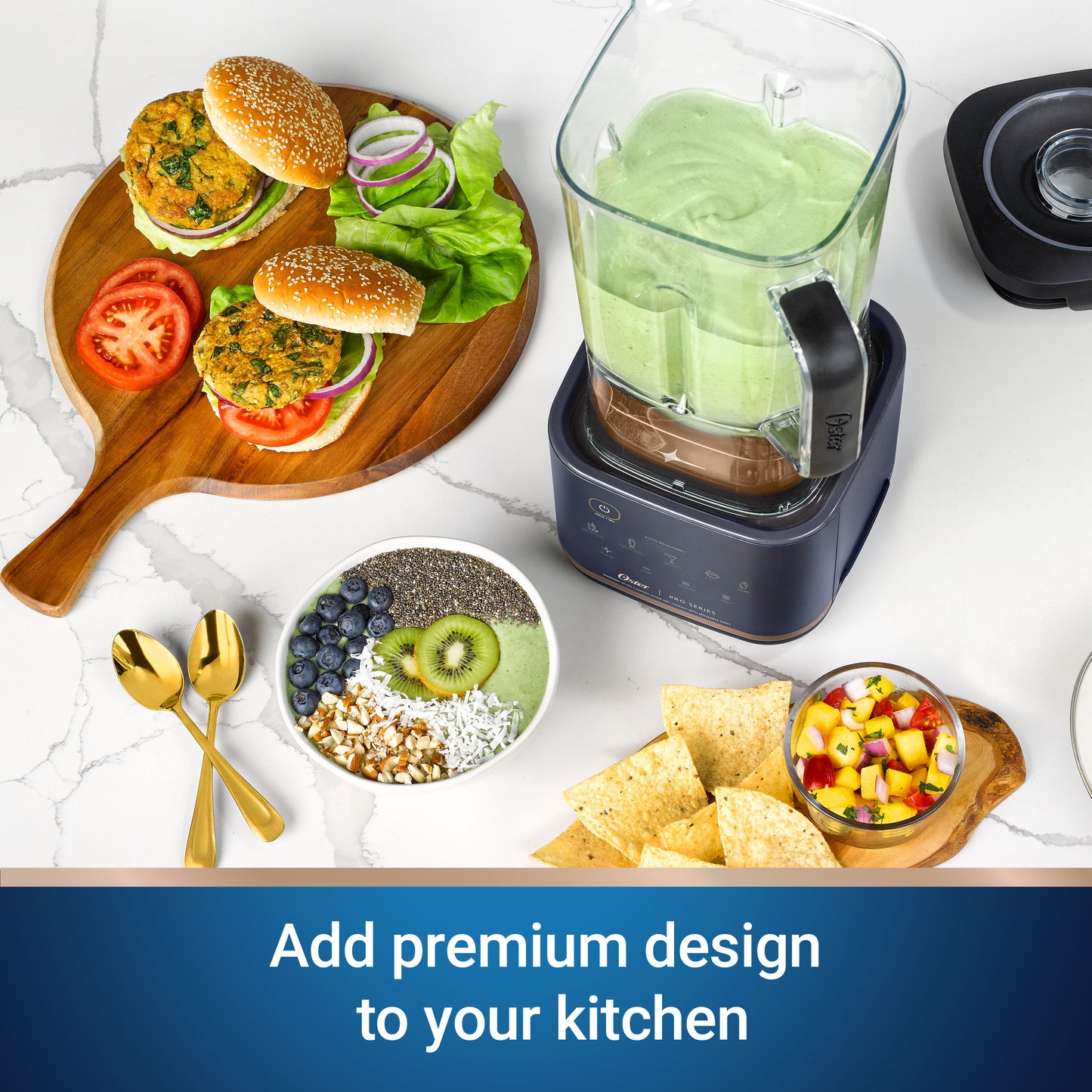 OsterÂ® XL Professional Kitchen System with Tamper Tool, Food Processor, and 2 Blend-n-Go Cups, and Mini Jar