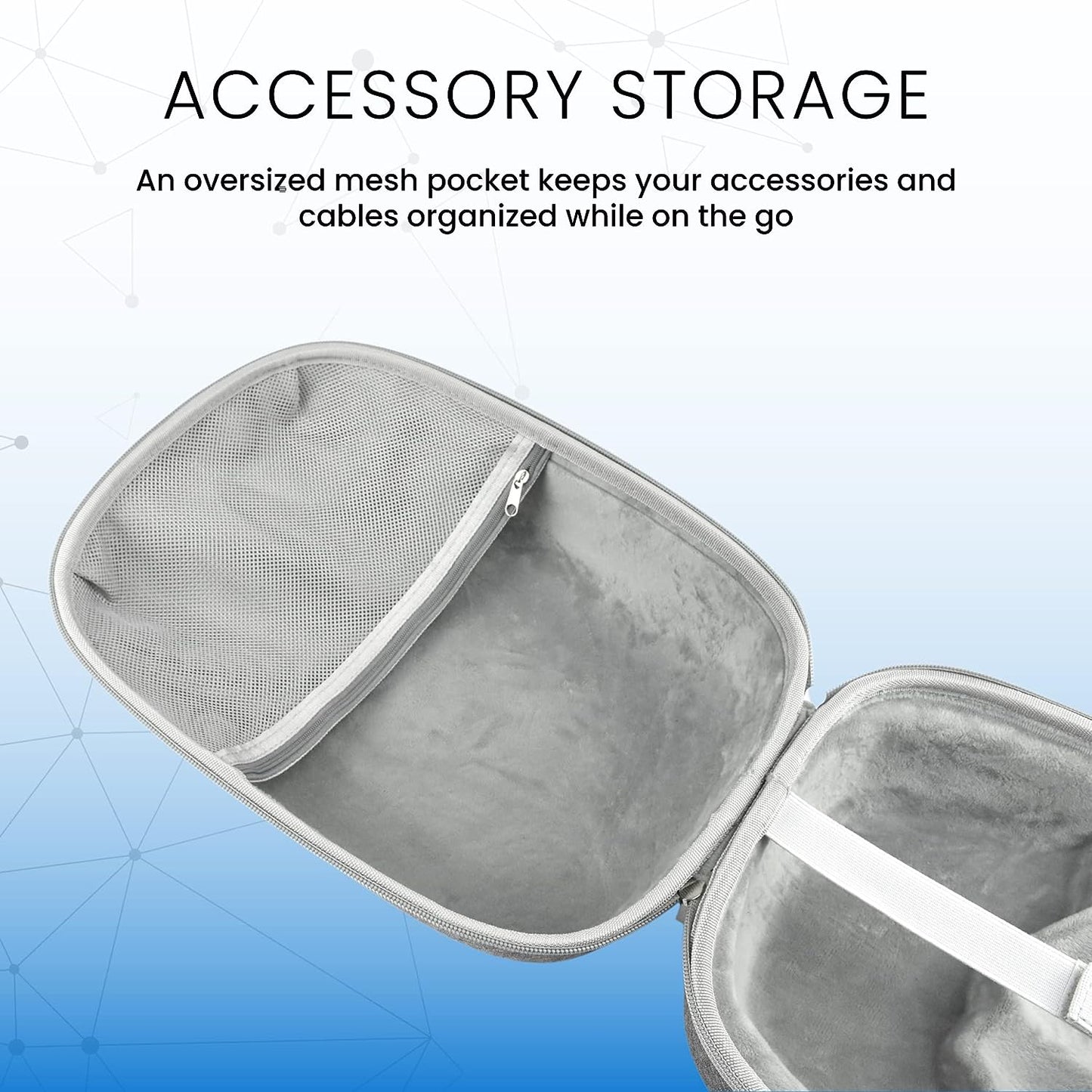 Surge Protective Travel Case for PlayStation/VR2 Headset & Controllers - Gray