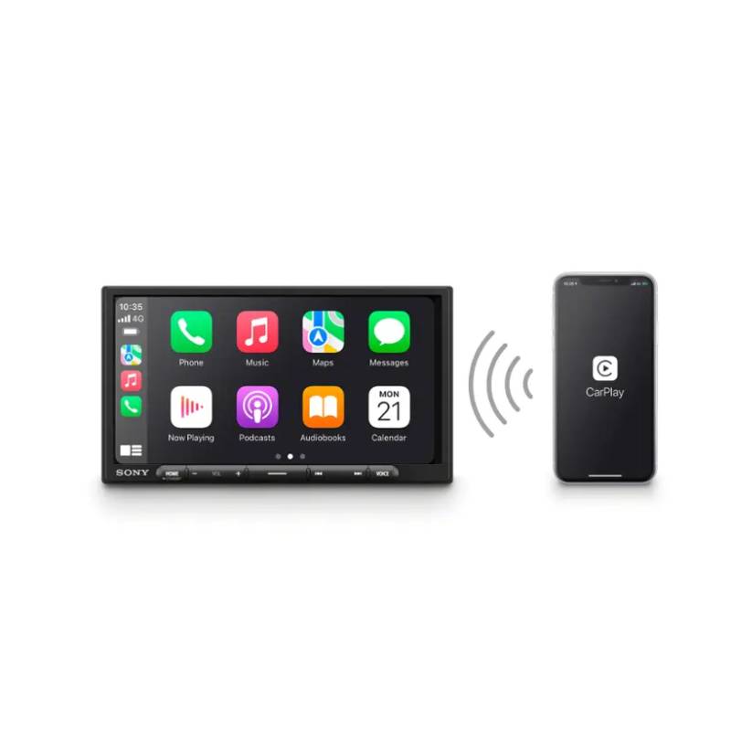 Sony XAV-AX4000 6.95" Wireless CarPlay/Android Auto Media Receiver - Black