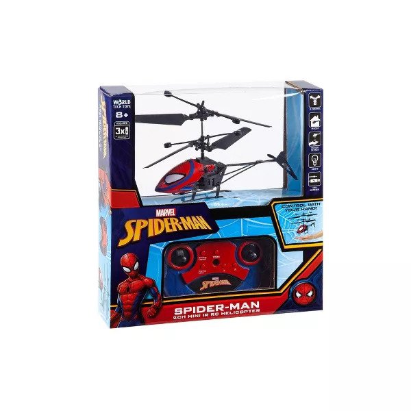 Helicóptero infrarrojo de 2 canales Spider-Man de World Tech Toys