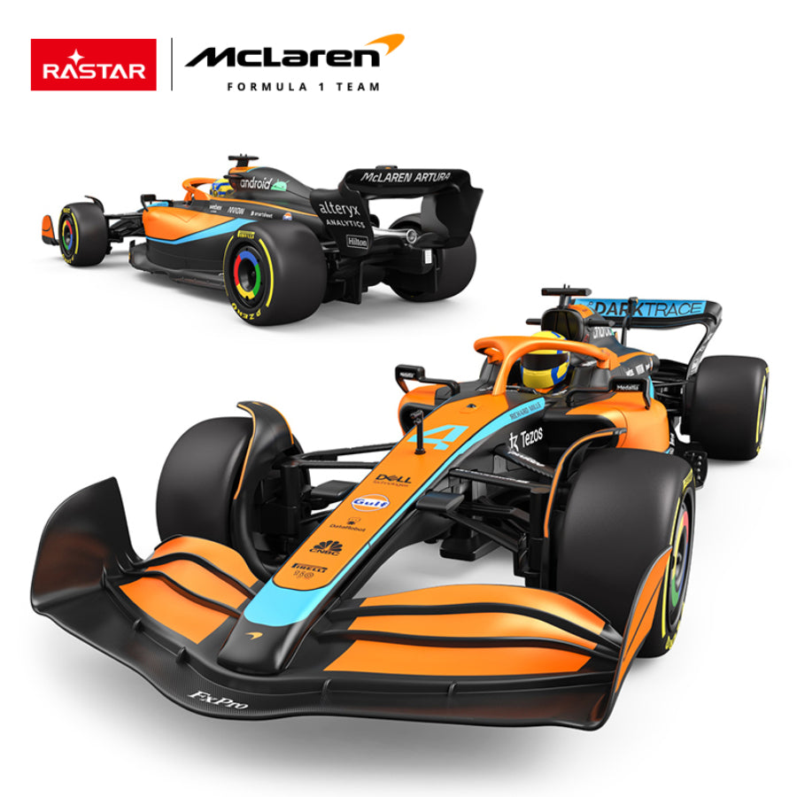 Coche de juguete a control remoto McLaren F1 MCL36 Rastar RC 1:12 - Naranja