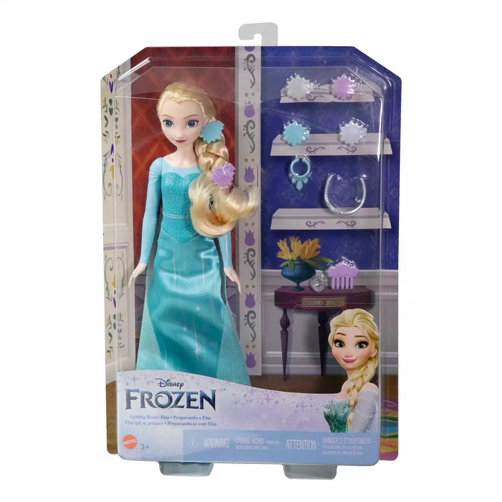 Conjunto de accesorios y muñeca Elsa de la princesa Frozen de Disney