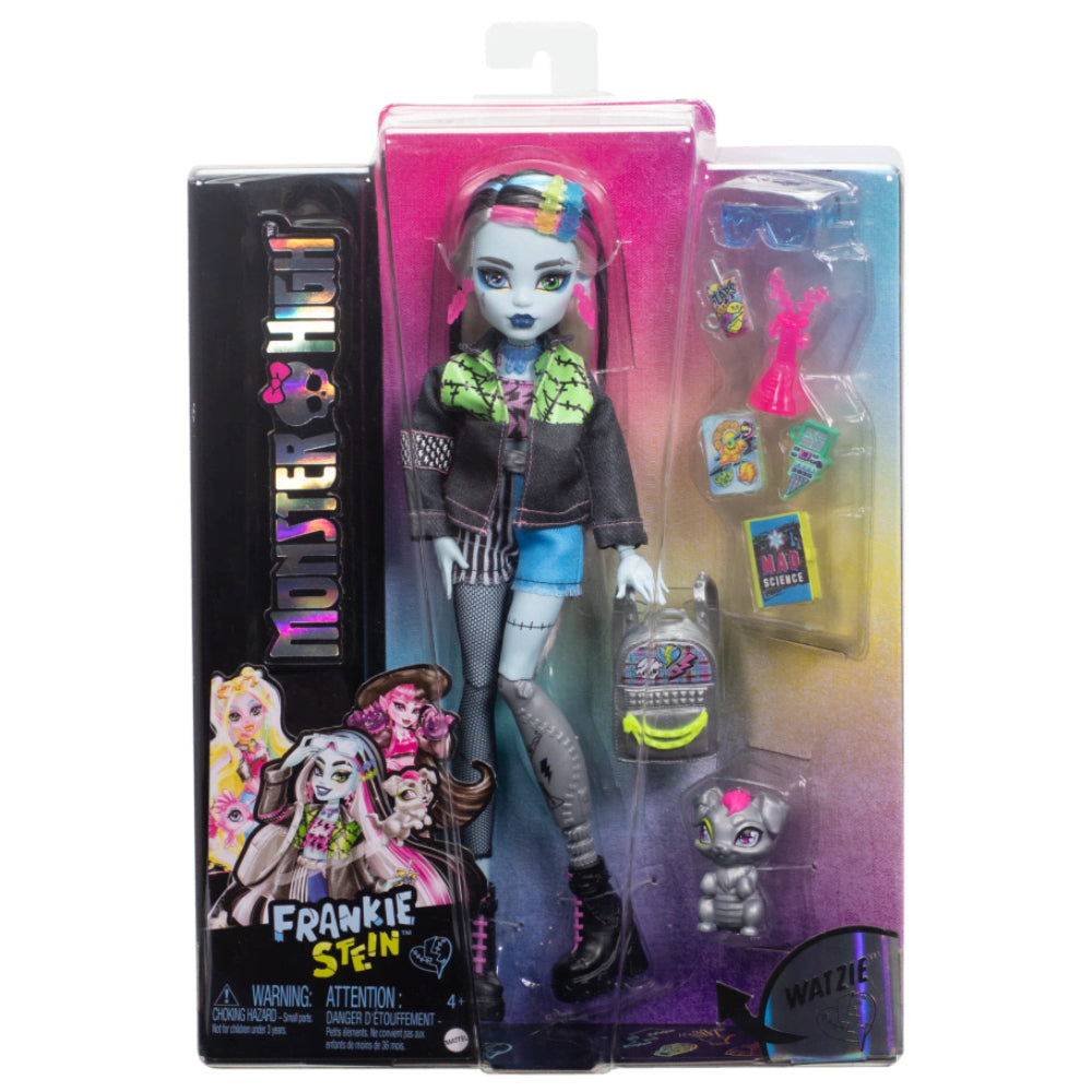 Muñeca de moda, mascota y accesorios Frankie Stein de Monster High