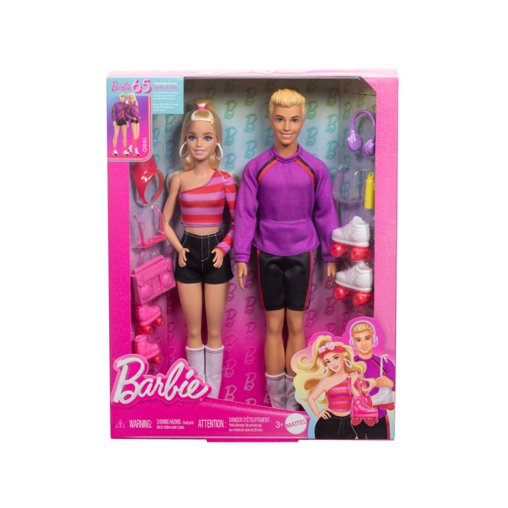 Muñeca Barbie Fashionistas con temática de patinaje sobre ruedas y conjunto de accesorios (2 piezas)