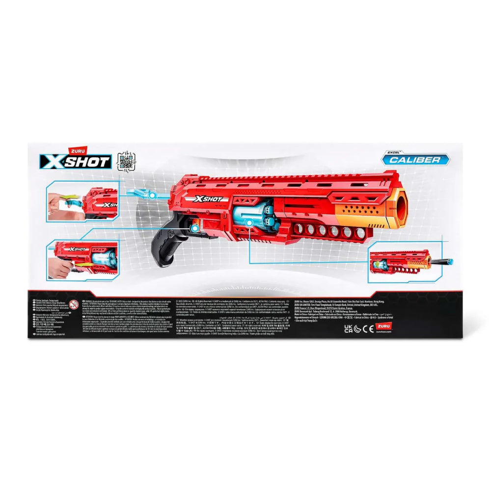 X-Shot Excel Caliber Blaster with 16 Darts