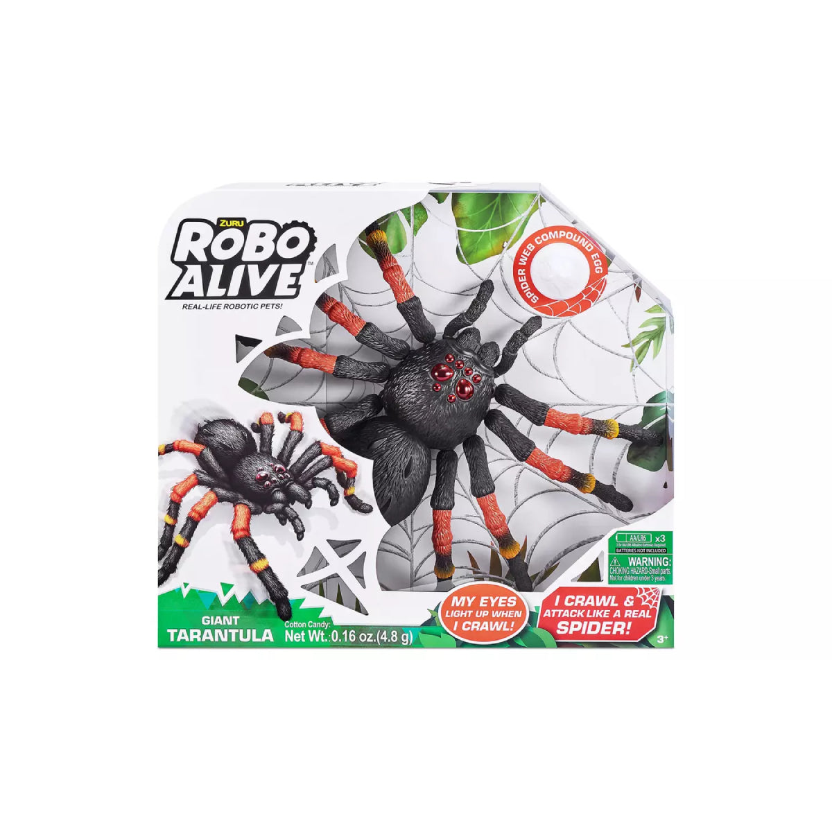 Robo Alive Giant Tarantula Spider Toy - Multicolor