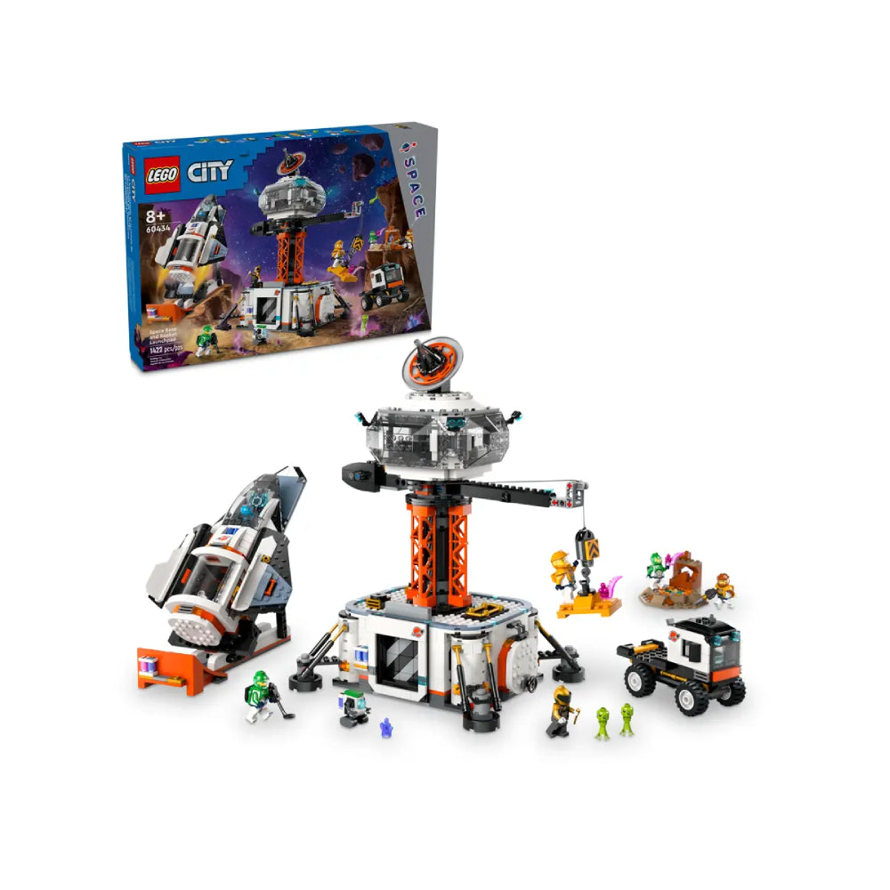 LEGO City Space Base and Rocket Launchpad Building Toy Set (1422-Pieces)